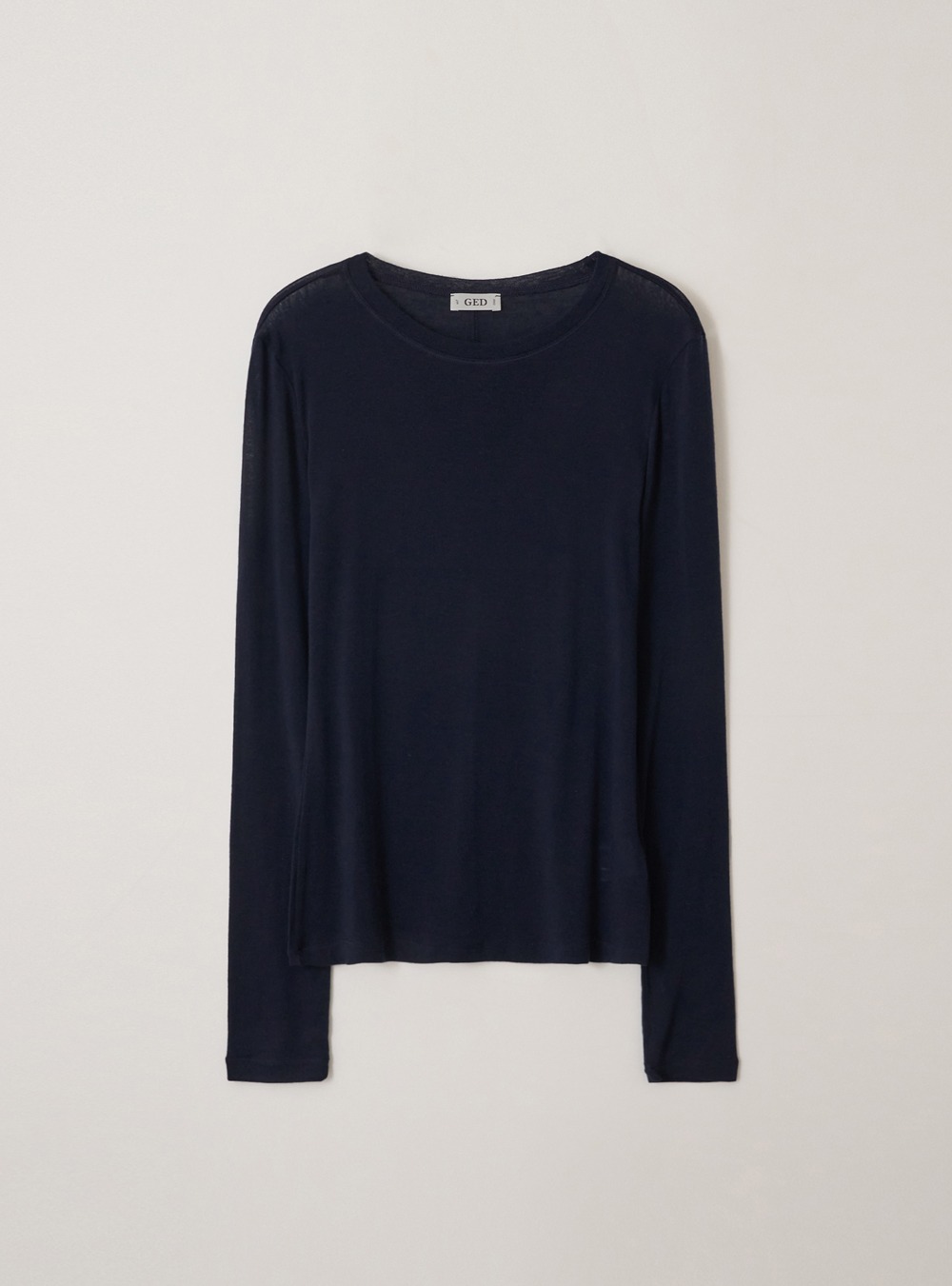 3RD_LAYERED SLEEVE TOP - NAVY