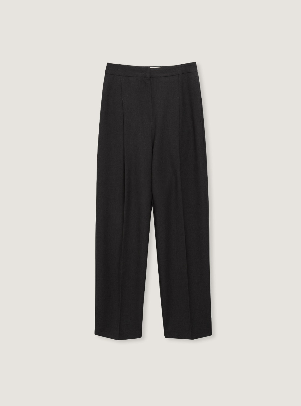 PINTUCK TROUSERS - CHARCOAL