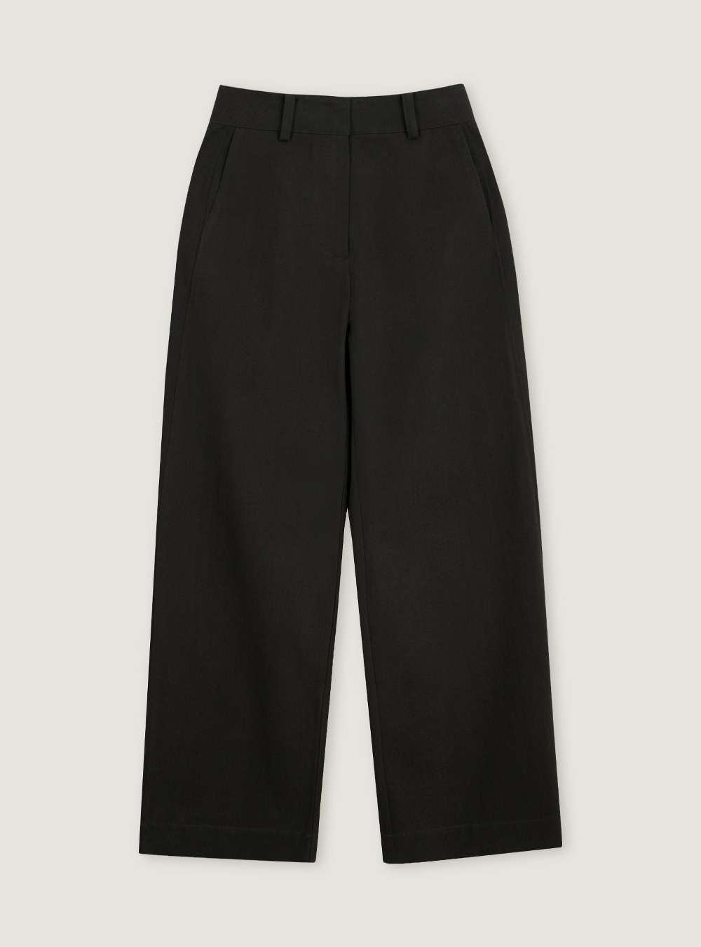 2ND_BUCKLE COTTON PANTS - CHARCOAL