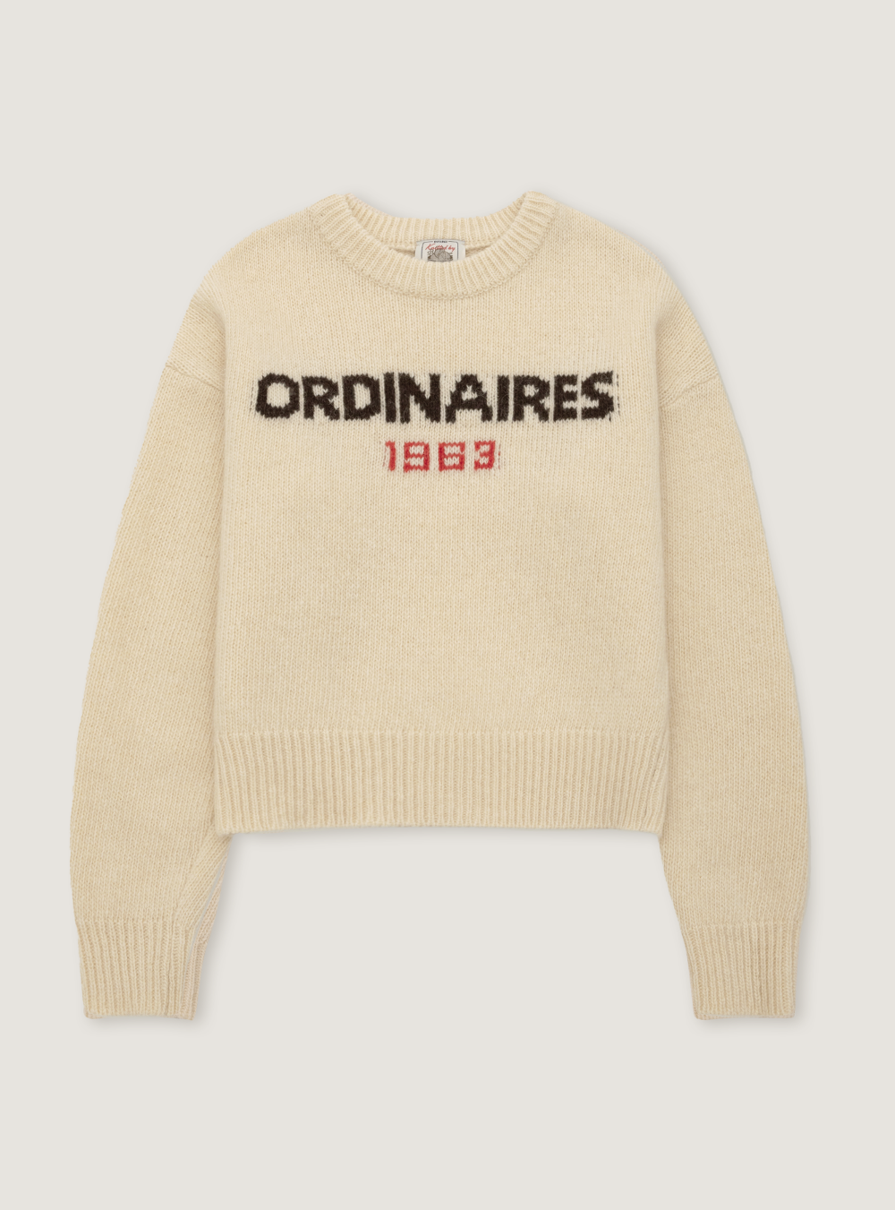 5TH_LETTERING WOOL PULLOVER - IVORY
